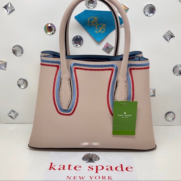 KATE♠️SPADE EVA EMBROIDERED SMALL SATCHEL- NEW!! - Picture 2 of 5
